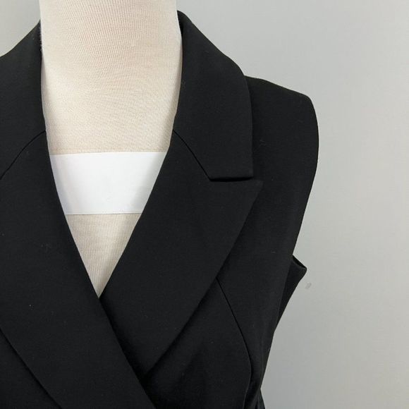 NWOT EMILIA GEORGE "Meghan Dress" Black Criss Cross Front‎ Maternity Dress (M) - Picture 8 of 16